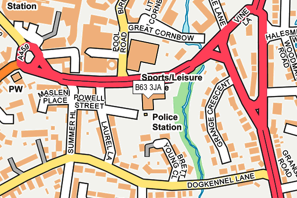 B63 3JA map - OS OpenMap – Local (Ordnance Survey) B63 3JA map - OS OpenMap – Local (Ordnance Survey)