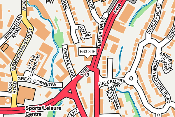 B63 3JF map - OS OpenMap – Local (Ordnance Survey) B63 3JF map - OS OpenMap – Local (Ordnance Survey)
