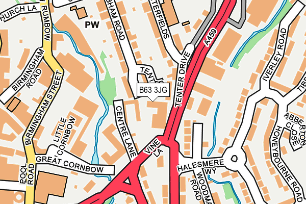 B63 3JG map - OS OpenMap – Local (Ordnance Survey) B63 3JG map - OS OpenMap – Local (Ordnance Survey)
