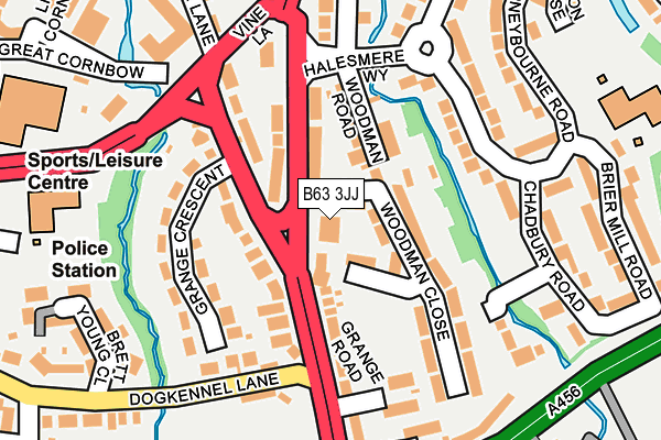 B63 3JJ map - OS OpenMap – Local (Ordnance Survey) B63 3JJ map - OS OpenMap – Local (Ordnance Survey)