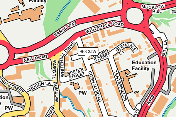 B63 3JW map - OS OpenMap – Local (Ordnance Survey) B63 3JW map - OS OpenMap – Local (Ordnance Survey)