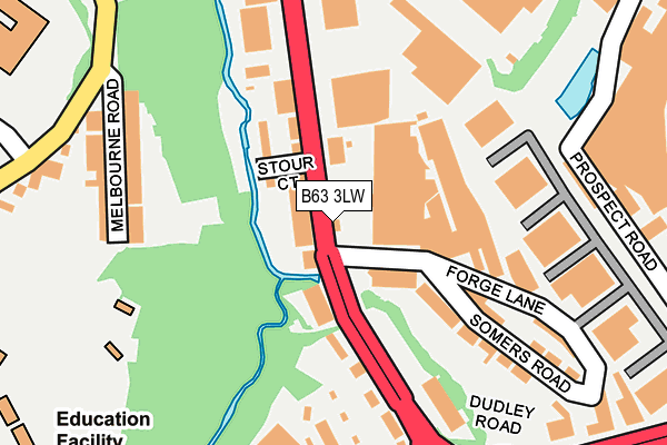 B63 3LW map - OS OpenMap – Local (Ordnance Survey) B63 3LW map - OS OpenMap – Local (Ordnance Survey)