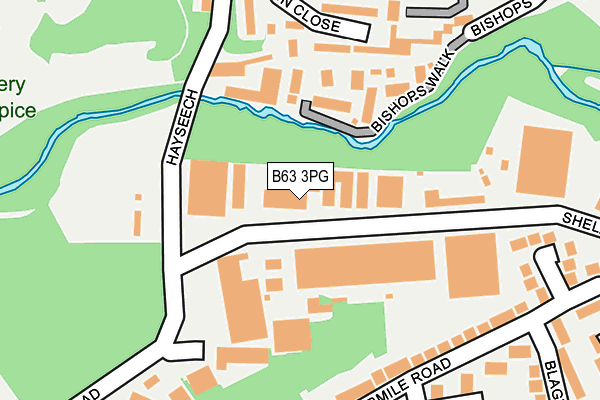 B63 3PG map - OS OpenMap – Local (Ordnance Survey) B63 3PG map - OS OpenMap – Local (Ordnance Survey)