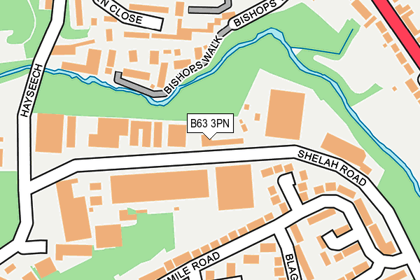 B63 3PN map - OS OpenMap – Local (Ordnance Survey) B63 3PN map - OS OpenMap – Local (Ordnance Survey)