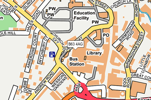 B63 4AG map - OS OpenMap – Local (Ordnance Survey) B63 4AG map - OS OpenMap – Local (Ordnance Survey)
