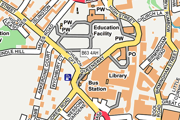 B63 4AH map - OS OpenMap – Local (Ordnance Survey) B63 4AH map - OS OpenMap – Local (Ordnance Survey)