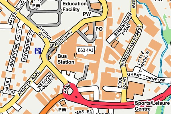 B63 4AJ map - OS OpenMap – Local (Ordnance Survey) B63 4AJ map - OS OpenMap – Local (Ordnance Survey)