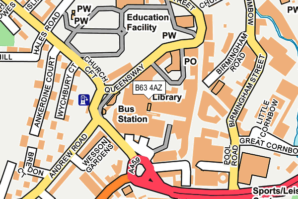 B63 4AZ map - OS OpenMap – Local (Ordnance Survey) B63 4AZ map - OS OpenMap – Local (Ordnance Survey)