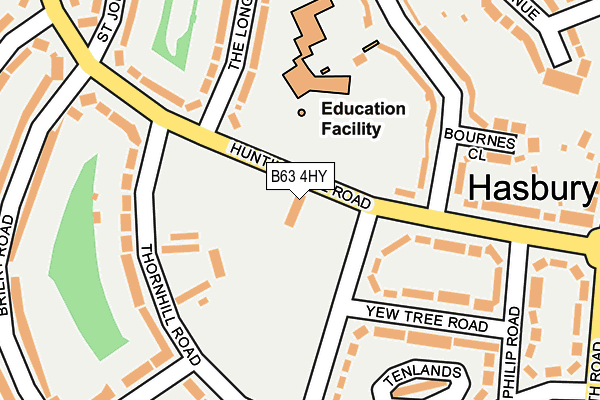 B63 4HY map - OS OpenMap – Local (Ordnance Survey) B63 4HY map - OS OpenMap – Local (Ordnance Survey)