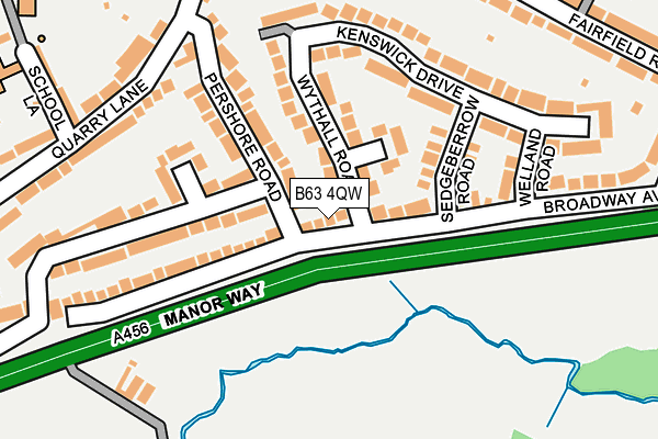 B63 4QW map - OS OpenMap – Local (Ordnance Survey) B63 4QW map - OS OpenMap – Local (Ordnance Survey)