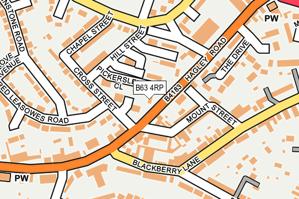 B63 4RP map - OS OpenMap – Local (Ordnance Survey) B63 4RP map - OS OpenMap – Local (Ordnance Survey)