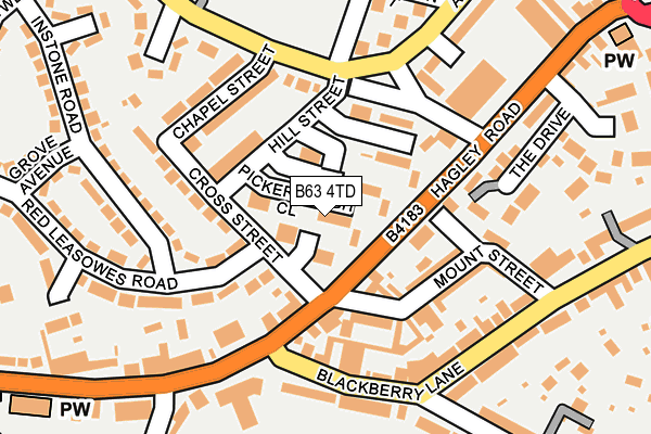 B63 4TD map - OS OpenMap – Local (Ordnance Survey) B63 4TD map - OS OpenMap – Local (Ordnance Survey)