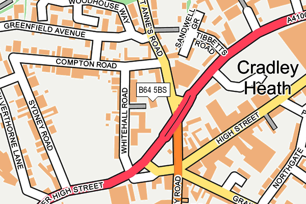 B64 5BS map - OS OpenMap – Local (Ordnance Survey) B64 5BS map - OS OpenMap – Local (Ordnance Survey)