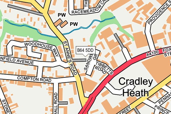 B64 5DD map - OS OpenMap – Local (Ordnance Survey) B64 5DD map - OS OpenMap – Local (Ordnance Survey)