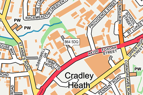 B64 5DQ map - OS OpenMap – Local (Ordnance Survey)
