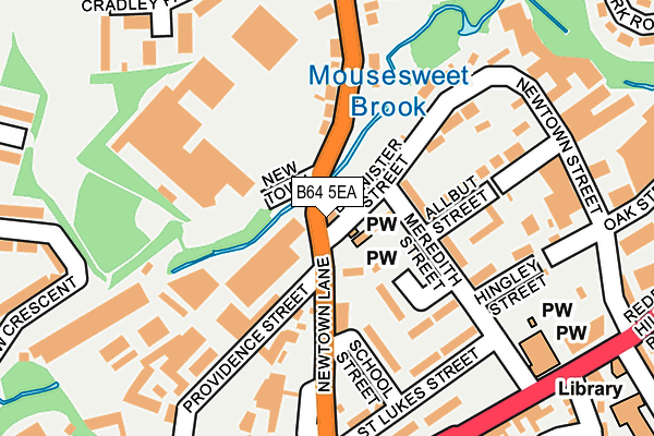 B64 5EA map - OS OpenMap – Local (Ordnance Survey) B64 5EA map - OS OpenMap – Local (Ordnance Survey)