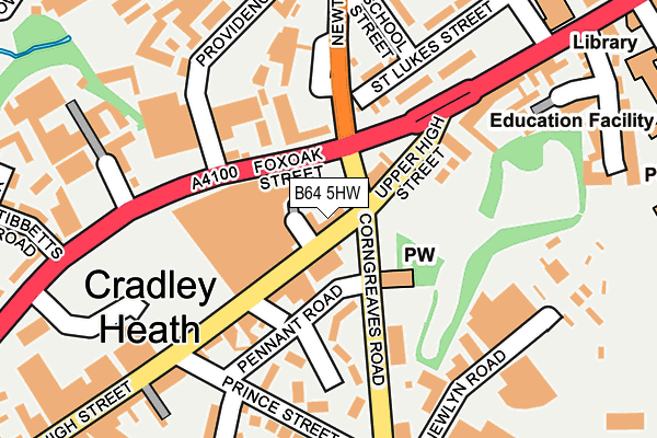 B64 5HW map - OS OpenMap – Local (Ordnance Survey) B64 5HW map - OS OpenMap – Local (Ordnance Survey)