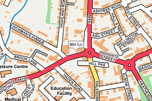 B64 5JJ map - OS OpenMap – Local (Ordnance Survey) B64 5JJ map - OS OpenMap – Local (Ordnance Survey)