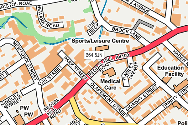 B64 5JN map - OS OpenMap – Local (Ordnance Survey) B64 5JN map - OS OpenMap – Local (Ordnance Survey)