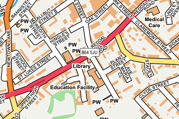 B64 5JU map - OS OpenMap – Local (Ordnance Survey) B64 5JU map - OS OpenMap – Local (Ordnance Survey)