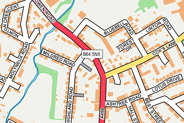 B64 5NX map - OS OpenMap – Local (Ordnance Survey) B64 5NX map - OS OpenMap – Local (Ordnance Survey)