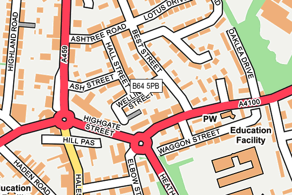 B64 5PB map - OS OpenMap – Local (Ordnance Survey) B64 5PB map - OS OpenMap – Local (Ordnance Survey)
