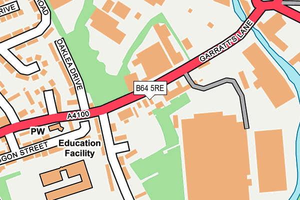 B64 5RE map - OS OpenMap – Local (Ordnance Survey) B64 5RE map - OS OpenMap – Local (Ordnance Survey)
