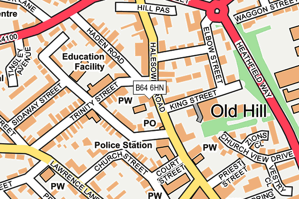 B64 6HN map - OS OpenMap – Local (Ordnance Survey) B64 6HN map - OS OpenMap – Local (Ordnance Survey)