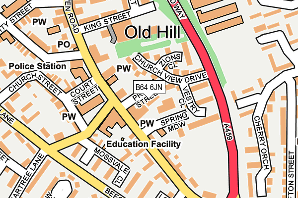 B64 6JN map - OS OpenMap – Local (Ordnance Survey) B64 6JN map - OS OpenMap – Local (Ordnance Survey)