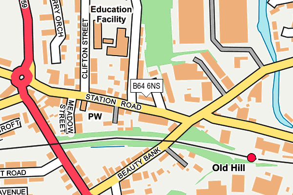 B64 6NS map - OS OpenMap – Local (Ordnance Survey) B64 6NS map - OS OpenMap – Local (Ordnance Survey)