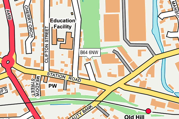 B64 6NW map - OS OpenMap – Local (Ordnance Survey) B64 6NW map - OS OpenMap – Local (Ordnance Survey)