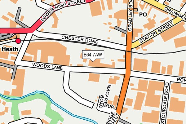 B64 7AW map - OS OpenMap – Local (Ordnance Survey) B64 7AW map - OS OpenMap – Local (Ordnance Survey)