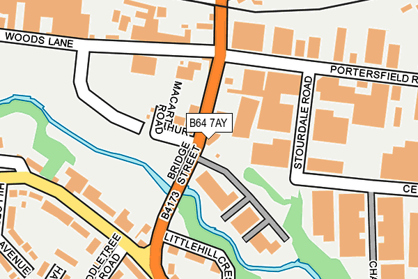 B64 7AY map - OS OpenMap – Local (Ordnance Survey) B64 7AY map - OS OpenMap – Local (Ordnance Survey)