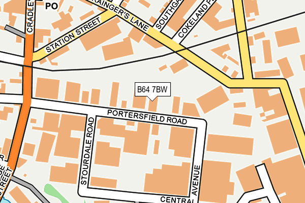B64 7BW map - OS OpenMap – Local (Ordnance Survey) B64 7BW map - OS OpenMap – Local (Ordnance Survey)
