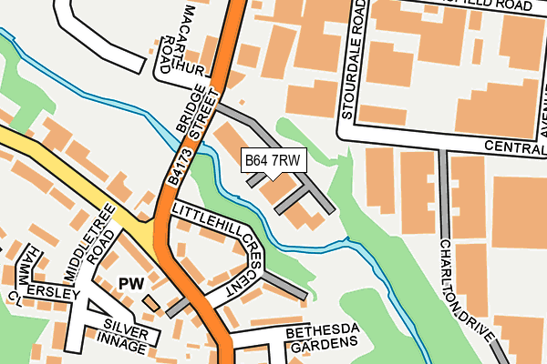 B64 7RW map - OS OpenMap – Local (Ordnance Survey) B64 7RW map - OS OpenMap – Local (Ordnance Survey)