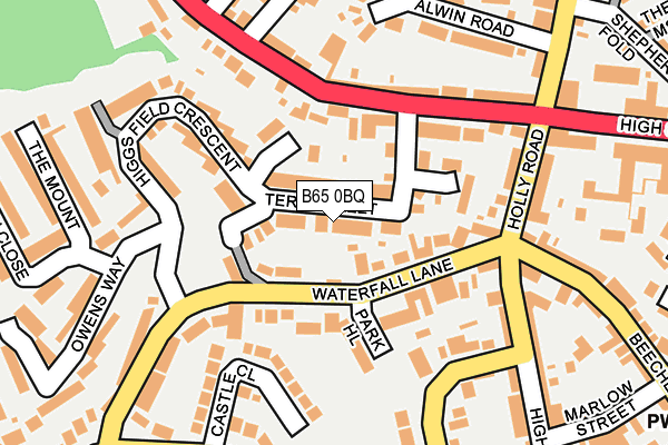B65 0BQ map - OS OpenMap – Local (Ordnance Survey) B65 0BQ map - OS OpenMap – Local (Ordnance Survey)