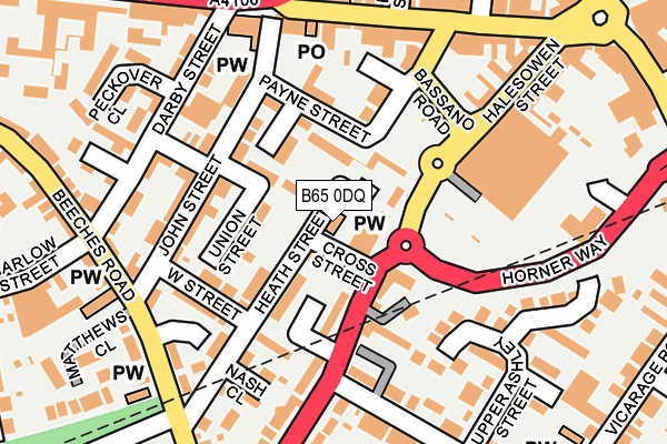 B65 0DQ map - OS OpenMap – Local (Ordnance Survey) B65 0DQ map - OS OpenMap – Local (Ordnance Survey)