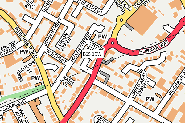 B65 0DW map - OS OpenMap – Local (Ordnance Survey) B65 0DW map - OS OpenMap – Local (Ordnance Survey)
