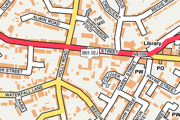B65 0EJ map - OS OpenMap – Local (Ordnance Survey) B65 0EJ map - OS OpenMap – Local (Ordnance Survey)
