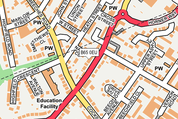 B65 0EU map - OS OpenMap – Local (Ordnance Survey) B65 0EU map - OS OpenMap – Local (Ordnance Survey)