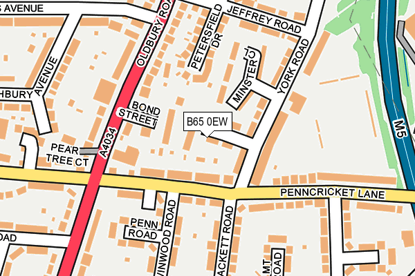 B65 0EW map - OS OpenMap – Local (Ordnance Survey) B65 0EW map - OS OpenMap – Local (Ordnance Survey)