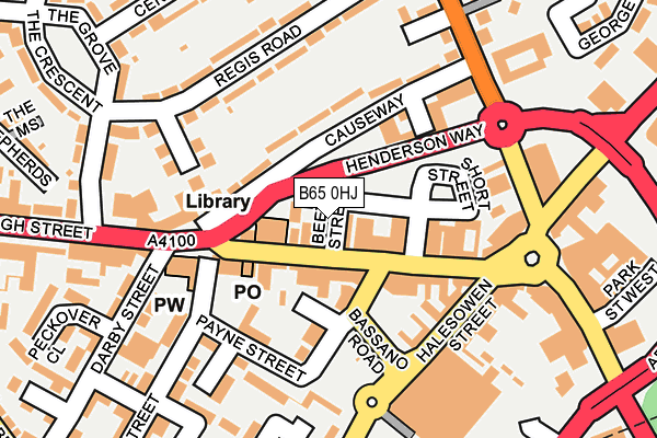 B65 0HJ map - OS OpenMap – Local (Ordnance Survey) B65 0HJ map - OS OpenMap – Local (Ordnance Survey)