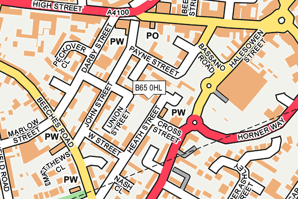 B65 0HL map - OS OpenMap – Local (Ordnance Survey) B65 0HL map - OS OpenMap – Local (Ordnance Survey)