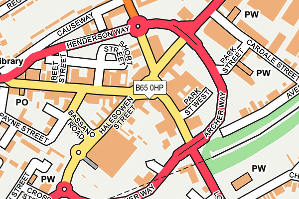 B65 0HP map - OS OpenMap – Local (Ordnance Survey) B65 0HP map - OS OpenMap – Local (Ordnance Survey)