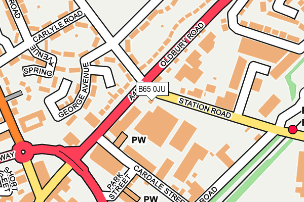 B65 0JU map - OS OpenMap – Local (Ordnance Survey) B65 0JU map - OS OpenMap – Local (Ordnance Survey)