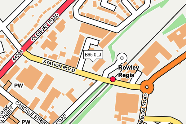 B65 0LJ map - OS OpenMap – Local (Ordnance Survey) B65 0LJ map - OS OpenMap – Local (Ordnance Survey)
