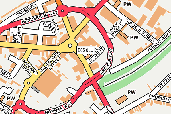 B65 0LU map - OS OpenMap – Local (Ordnance Survey) B65 0LU map - OS OpenMap – Local (Ordnance Survey)