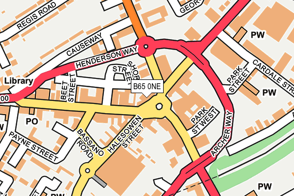 B65 0NE map - OS OpenMap – Local (Ordnance Survey) B65 0NE map - OS OpenMap – Local (Ordnance Survey)