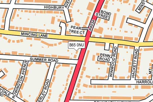 B65 0NU map - OS OpenMap – Local (Ordnance Survey) B65 0NU map - OS OpenMap – Local (Ordnance Survey)