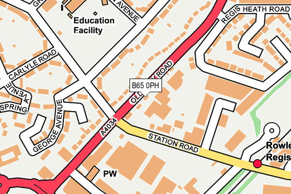 B65 0PH map - OS OpenMap – Local (Ordnance Survey) B65 0PH map - OS OpenMap – Local (Ordnance Survey)